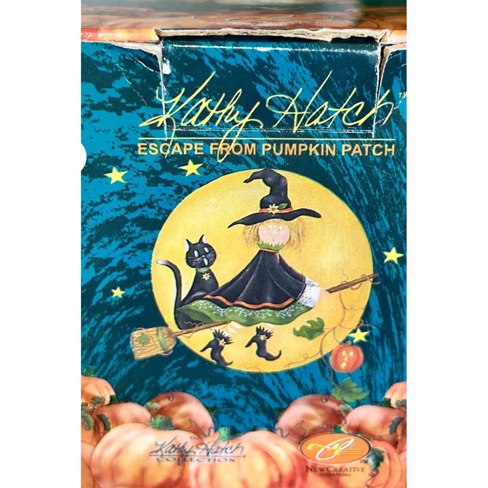 Kathy Hatch Witch Hat Candle Topper Base Feet Halloween 2001 Vintage Tag - Picture 8 of 9
